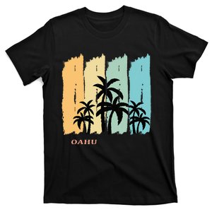 Oahu Palm Hawaii Aloha Gift Waikiki Island Honolulu Souvenir T-Shirt