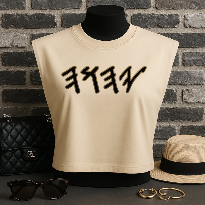 Old Paleo Hebrew Name Of God Yahuah Garment-Dyed Women's Muscle Tee