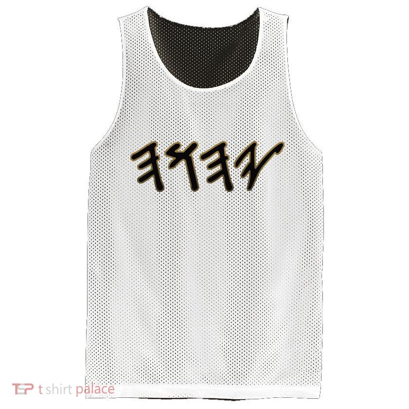 Old Paleo Hebrew Name Of God Yahuah Mesh Reversible Basketball Jersey Tank