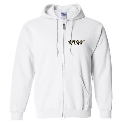 Old Paleo Hebrew Name Of God Yahuah Full Zip Hoodie