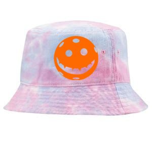 Orange Pickleball Halloween Jackolantern Gift Tie-Dyed Bucket Hat