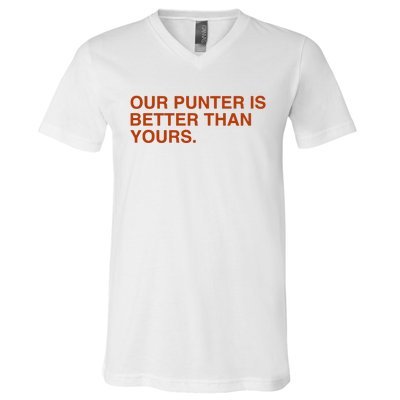 Our Punter Is Better Than Yours V-Neck T-Shirt