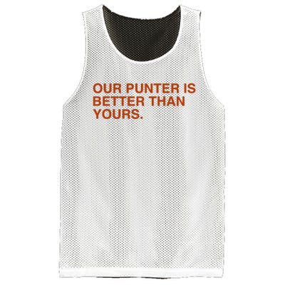 Our Punter Is Better Than Yours Mesh Reversible Basketball Jersey Tank