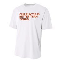 Our Punter Is Better Than Yours Performance Sprint T-Shirt