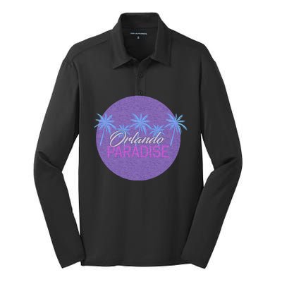 Orlando Paradise Icon Silk Touch Performance Long Sleeve Polo