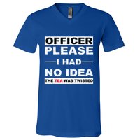 Officer Please I Had No Idea The Tea Was Twisted V-Neck T-Shirt
