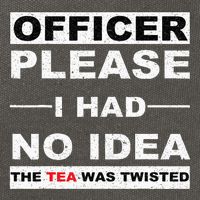 Officer Please I Had No Idea The Tea Was Twisted Cotton Canvas Backpack