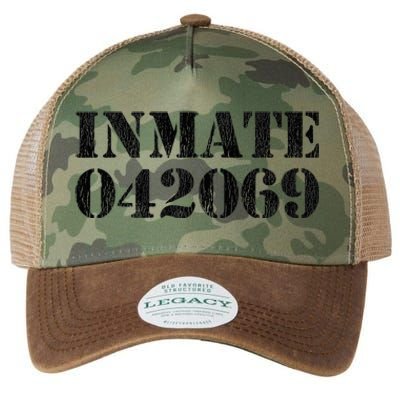 Orange Prisoner Inmate Number Halloween Costume Outfit Legacy Tie Dye Trucker Hat