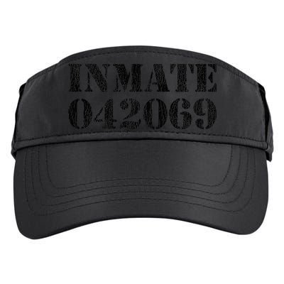 Orange Prisoner Inmate Number Halloween Costume Outfit Adult Drive Performance Visor