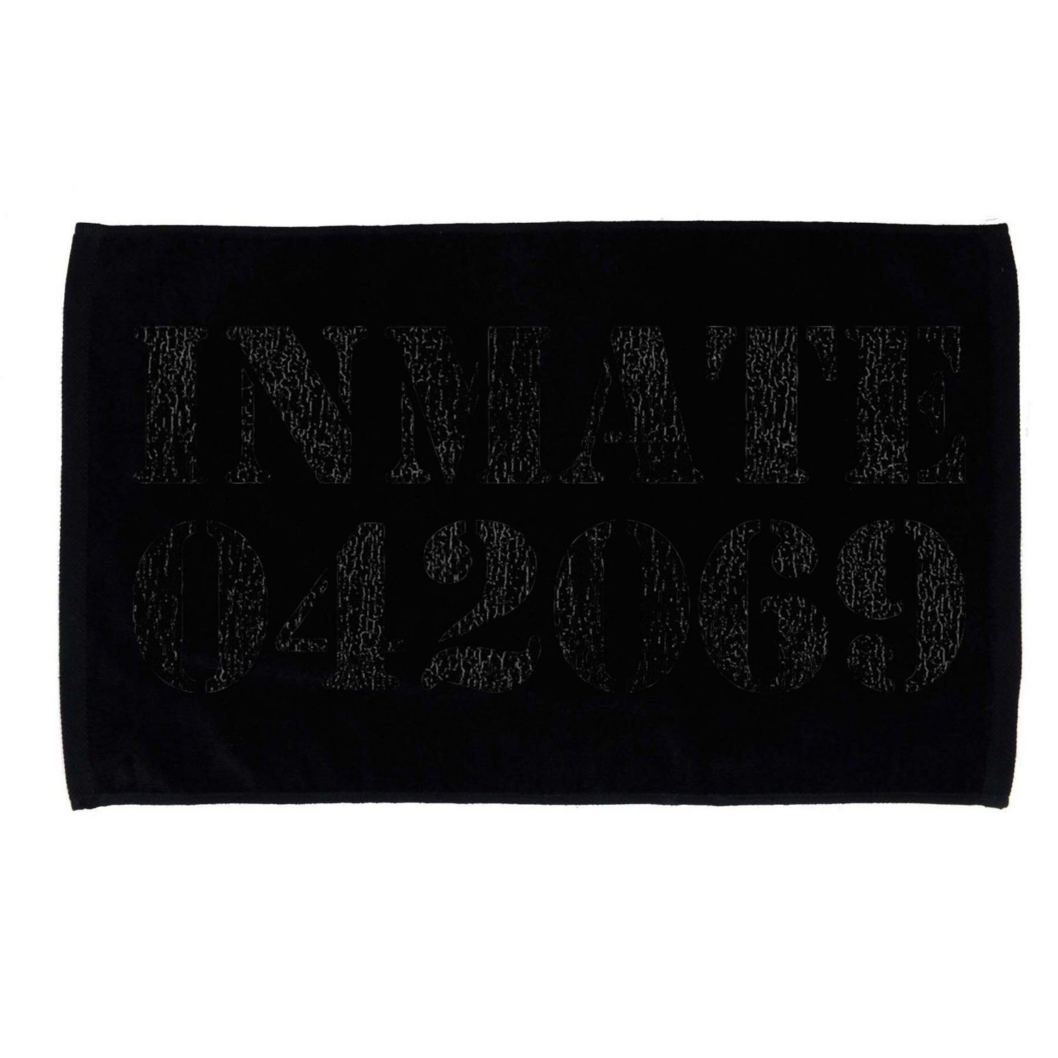 Orange Prisoner Inmate Number Halloween Costume Outfit Microfiber Hand Towel