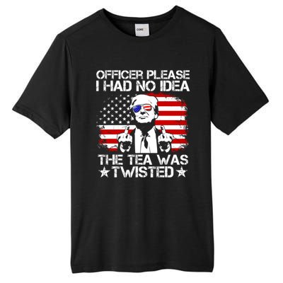 Officer Please I Had No Idea The Tea Twisted Funny Political Saying Tall Fusion ChromaSoft Performance T-Shirt