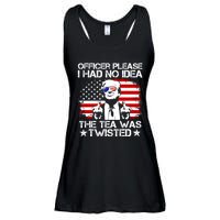 Officer Please I Had No Idea The Tea Twisted Funny Political Saying Ladies Essential Flowy Tank