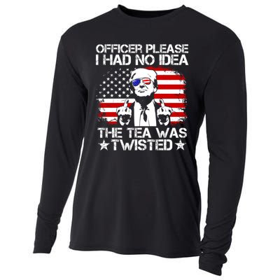 Officer Please I Had No Idea The Tea Twisted Funny Political Saying Cooling Performance Long Sleeve Crew