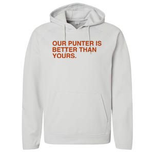 Our Punter Is Better Than Yours Performance Fleece Hoodie