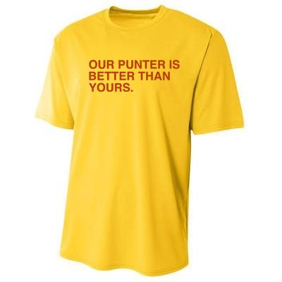 Our Punter Is Better Than Yours Performance Sprint T-Shirt