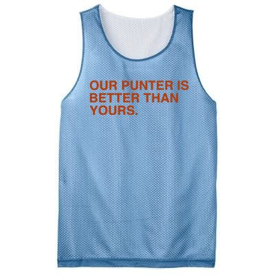 Our Punter Is Better Than Yours Mesh Reversible Basketball Jersey Tank