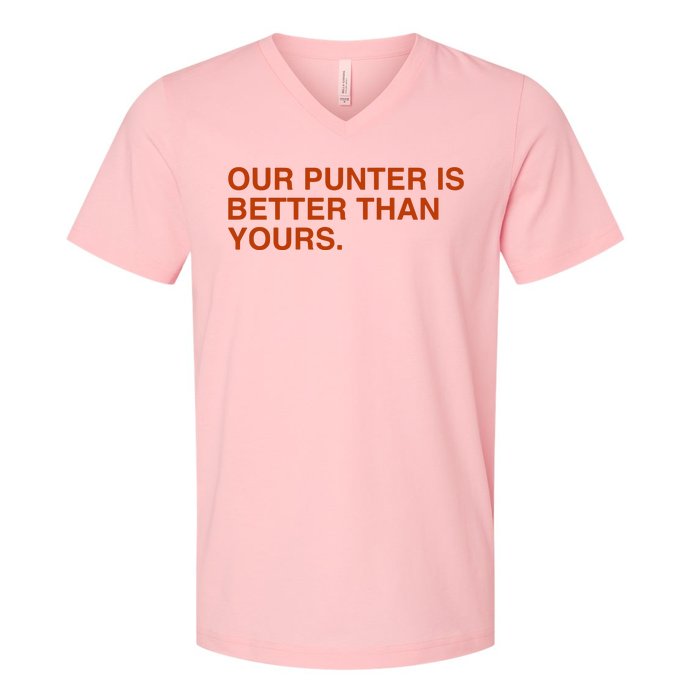 Our Punter Is Better Than Yours V-Neck T-Shirt