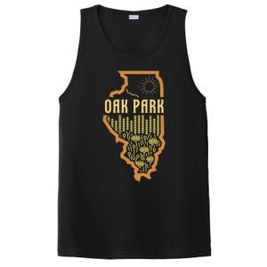 Oak Park Illinois (IL) Prairie Landscape Graphic PosiCharge Competitor Tank