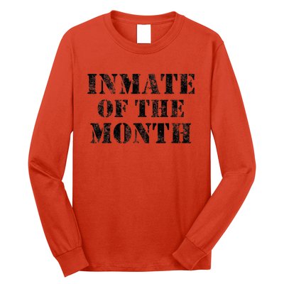 Orange Prison Jail Inmate Prisoner Funny Halloween Costume Long Sleeve Shirt