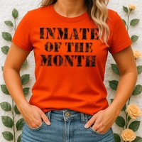 Orange Prison Jail Inmate Prisoner Funny Halloween Costume Womens T-Shirt