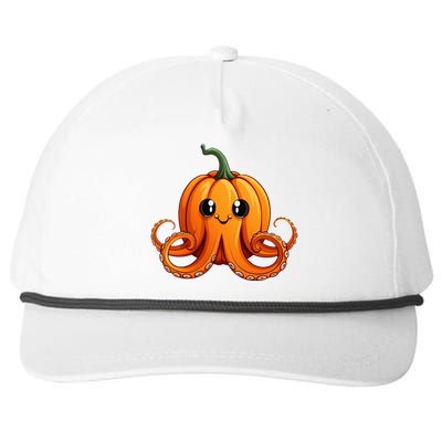 Octopus Pumpkin Lazy Halloween Party Costume Snapback Five-Panel Rope Hat