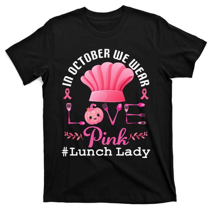 October Pink Lunch Lady Halloween T-Shirt