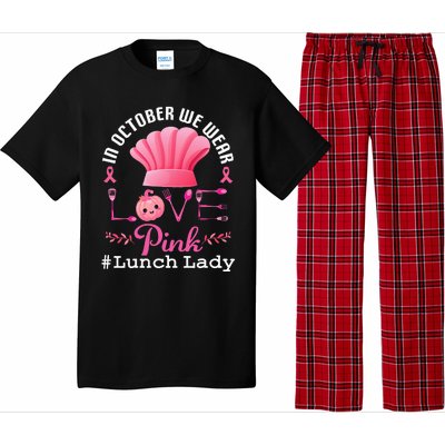 October Pink Lunch Lady Halloween Pajama Set