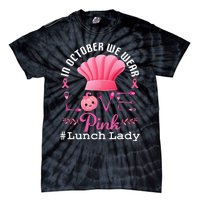 October Pink Lunch Lady Halloween Tie-Dye T-Shirt