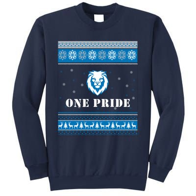 One Pride Lions Head Ugly Christmas Funny Gift Sweatshirt