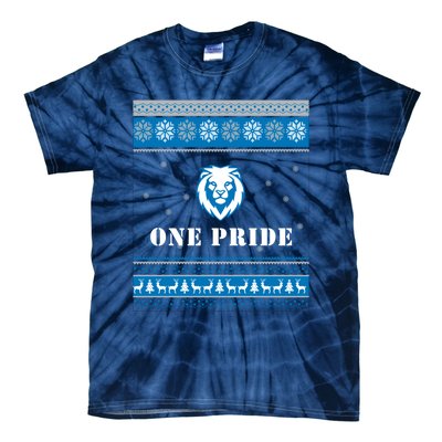 One Pride Lions Head Ugly Christmas Funny Gift Tie-Dye T-Shirt