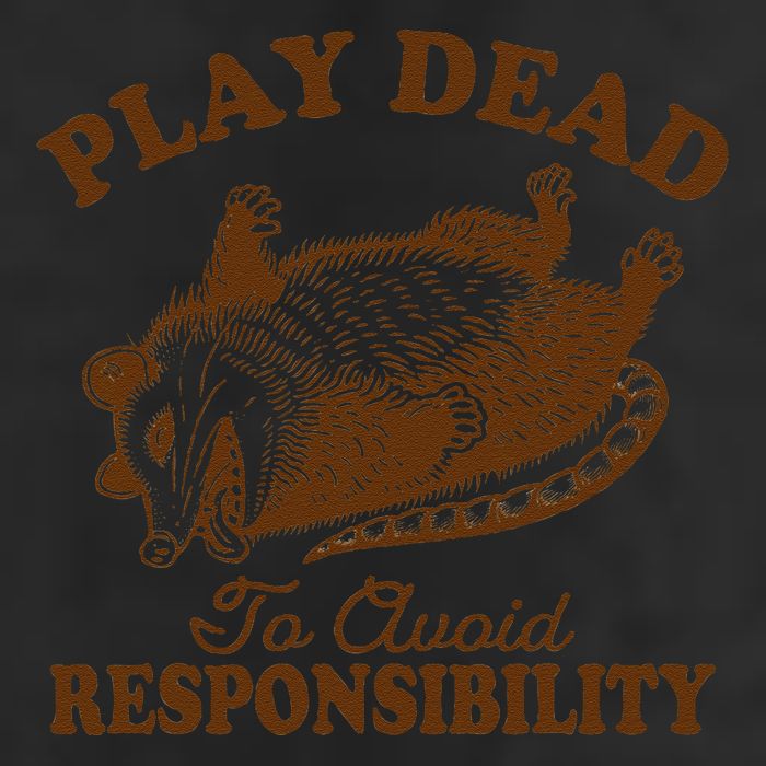 Opossum Possum Lover Play Dead To Avoid Responsibility Cool Comfort Performance Bucket Hat