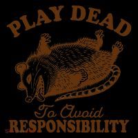 Opossum Possum Lover Play Dead To Avoid Responsibility Sustainable Bucket Hat