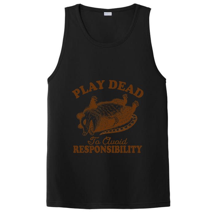 Opossum Possum Lover Play Dead To Avoid Responsibility PosiCharge Competitor Tank