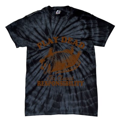 Opossum Possum Lover Play Dead To Avoid Responsibility Tie-Dye T-Shirt