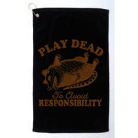 Opossum Possum Lover Play Dead To Avoid Responsibility Golf Towel