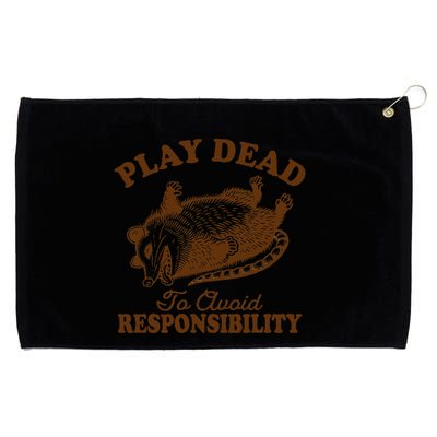 Opossum Possum Lover Play Dead To Avoid Responsibility Grommeted Golf Towel