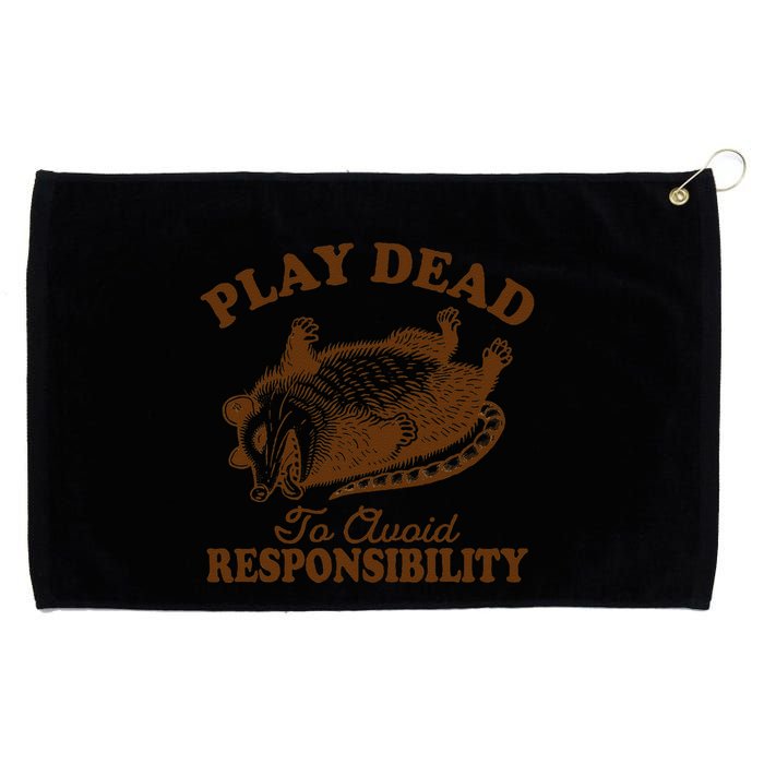 Opossum Possum Lover Play Dead To Avoid Responsibility Grommeted Golf Towel