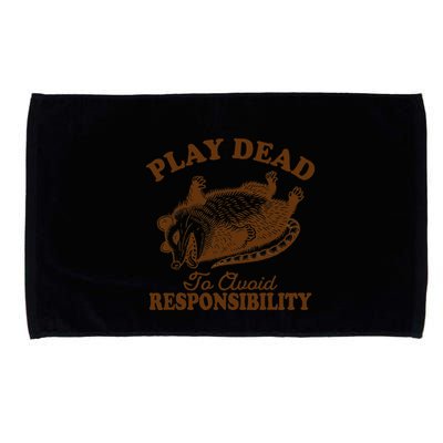 Opossum Possum Lover Play Dead To Avoid Responsibility Microfiber Hand Towel