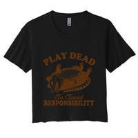 Opossum Possum Lover Play Dead To Avoid Responsibility Crop Top