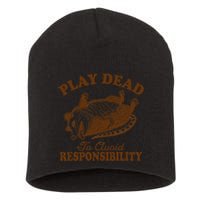 Opossum Possum Lover Play Dead To Avoid Responsibility Short Acrylic Beanie