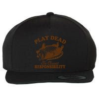 Opossum Possum Lover Play Dead To Avoid Responsibility Wool Snapback Cap
