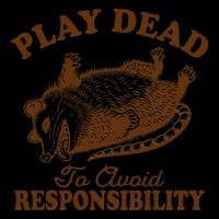 Opossum Possum Lover Play Dead To Avoid Responsibility Wool Snapback Cap