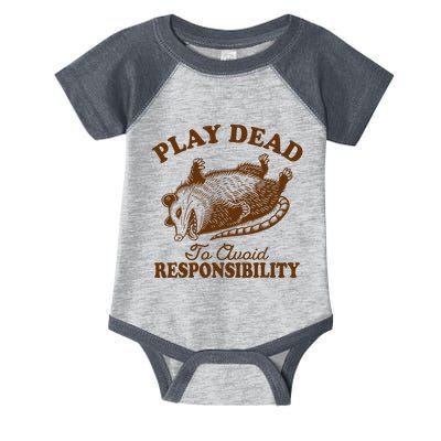 Opossum Possum Lover Play Dead To Avoid Responsibility Infant Baby Jersey Bodysuit