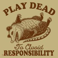 Opossum Possum Lover Play Dead To Avoid Responsibility T-Shirt