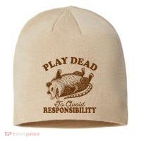 Opossum Possum Lover Play Dead To Avoid Responsibility Sustainable Beanie