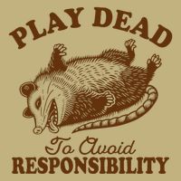 Opossum Possum Lover Play Dead To Avoid Responsibility Mousepad