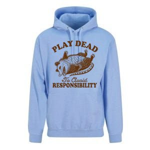 Opossum Possum Lover Play Dead To Avoid Responsibility Unisex Surf Hoodie