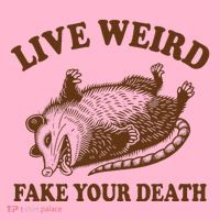 Opossum Possum Lover Live Weird Fake Your Death Baby Bodysuit