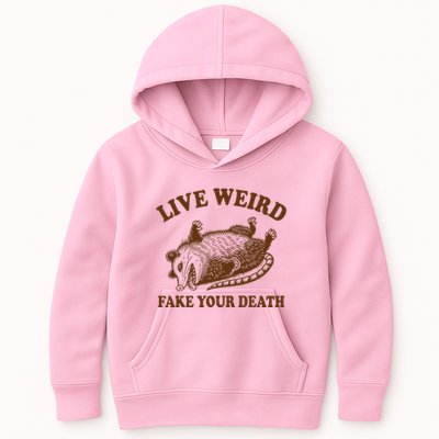 Opossum Possum Lover Live Weird Fake Your Death Kids Hoodie