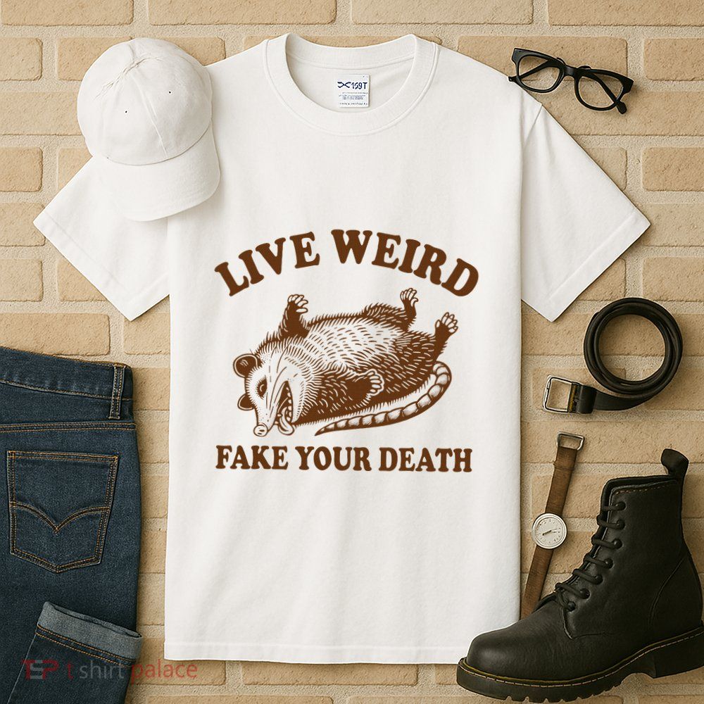 Opossum Possum Lover Live Weird Fake Your Death Tall T-Shirt
